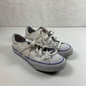 Converse Madison Magic Sneakers‎ Padded Lace Up Floral Print Size 4 White 7280